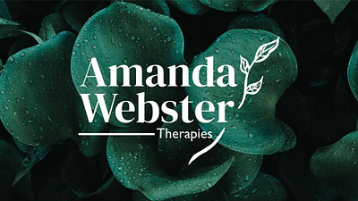Amanda Webster Therapies Branding & Website Design brand identity branding logo design therapy website design