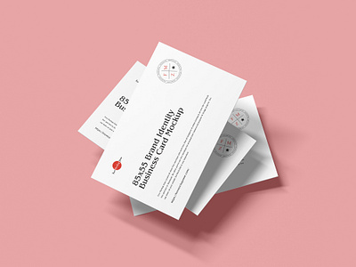 Free Brand Identity Business Card Mockup business card