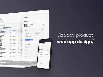 SaaS web app design b2b saas ui ux webapp
