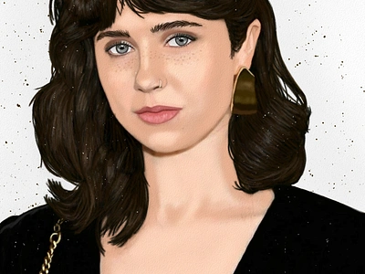 Clairo Portrait Fanart art arte clairo color desenho design dessin dibujo digitalart disegno drawing fanart illustration music ozgaleano painting portrait retrato singer