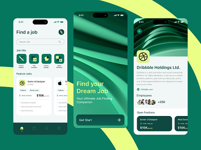 Job Finder App career employees employment finder graphic job jobs onboarding position ui