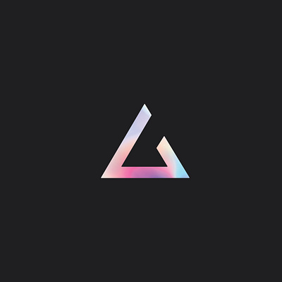 PRISMA ICON DESIGN brand brand identity branding design graphic design holographic identity inspiration logo prism triangle