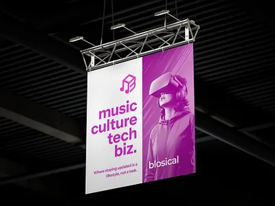 Blosical ~ Rollup poster application brand identity branding curious kurian logo logo design logo designer logomark minimal visual identity