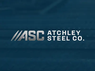 Atchley Steel: Logo and Website branding graphic design logo and branding logo design website design