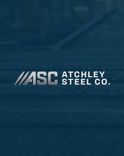 Atchley Steel: Logo and Website branding graphic design logo and branding logo design website design