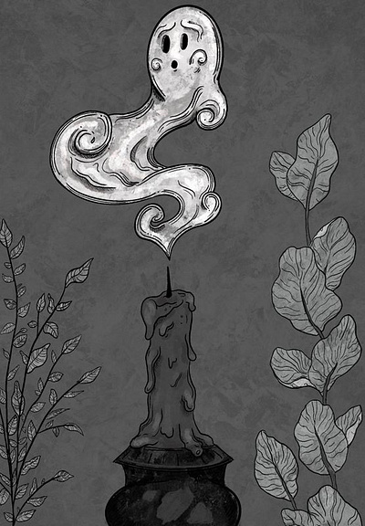 Spooky Illustrations autumn digital art halloween illustration spooky art