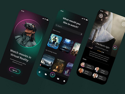 Movie Streaming App app graphic design ui ux