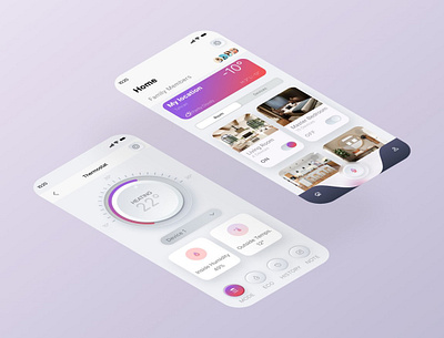 Smart Home App app graphic design ui ux