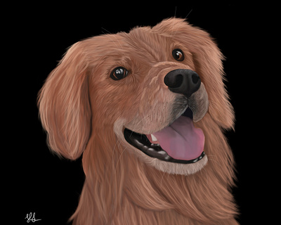 Man’s Bestfriend art digital illustration dog drawing illustration painting