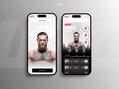 UFC App app fight mma mobile native product design sports stats ufc ui ux