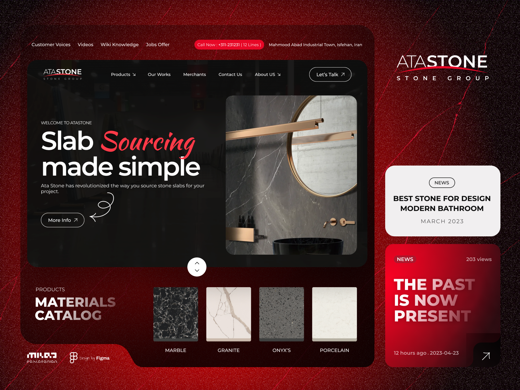 Corporate Website UI/UX Design company website design corporate website uiux design milad pahlavanian producer website slab producer stone stone producer stone ui design ui ui design uidesign uiux user interface web design website design رابط کاربری طراحی وبسایت