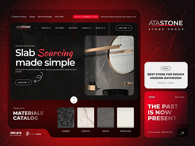Corporate Website UI/UX Design company website design corporate website uiux design milad pahlavanian producer website slab producer stone stone producer stone ui design ui ui design uidesign uiux user interface web design website design رابط کاربری طراحی وبسایت