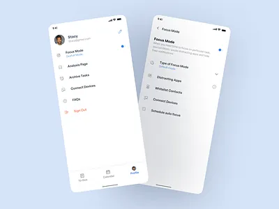 Profile page - todo app focusmode profile profilepage todoapp user