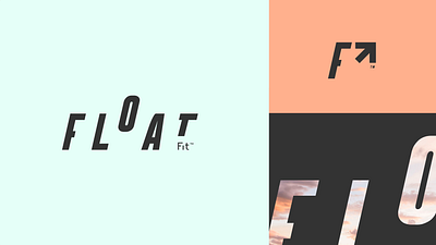 FloatFit branding fit float graphic design logo mark