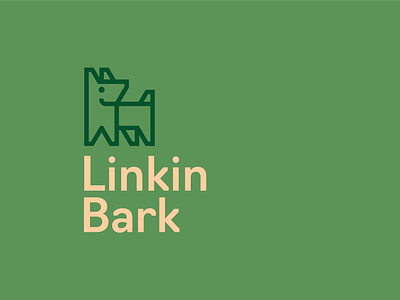 Linkin Bark branding dog identity logo logodesign modern packaging pets supplement typography visual