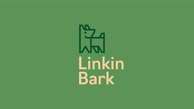 Linkin Bark branding dog identity logo logodesign modern packaging pets supplement typography visual
