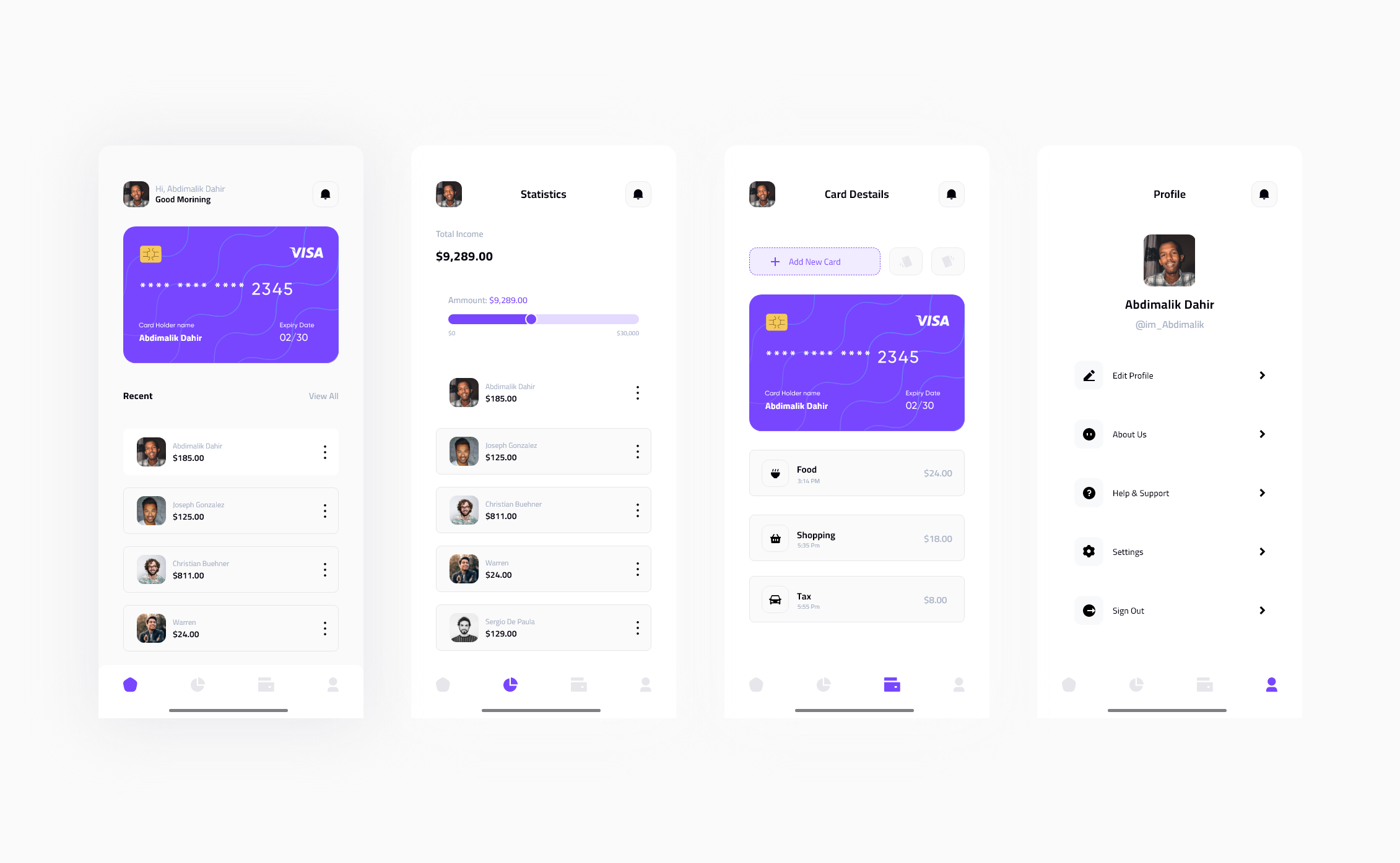 Banking - Mobile Apps | Abdimalik Dahir branding designer graphic design logo somali designers somalia ui