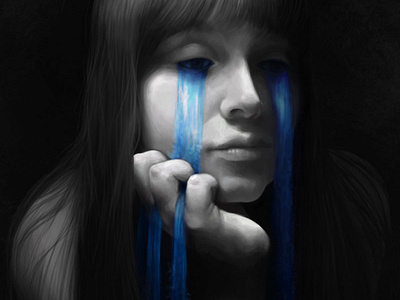SADNESS design emotion illustration photoshop portrait sad
