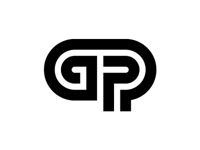 GP monogram logo brand branding creative design font gp gp logo gp monogram icon identity illustration initial letter logo mark modern monogram symbol text typography