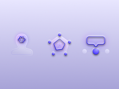 Icons for Content Design 3d content graphic design icon lllustration neumorphism social media post ui ux