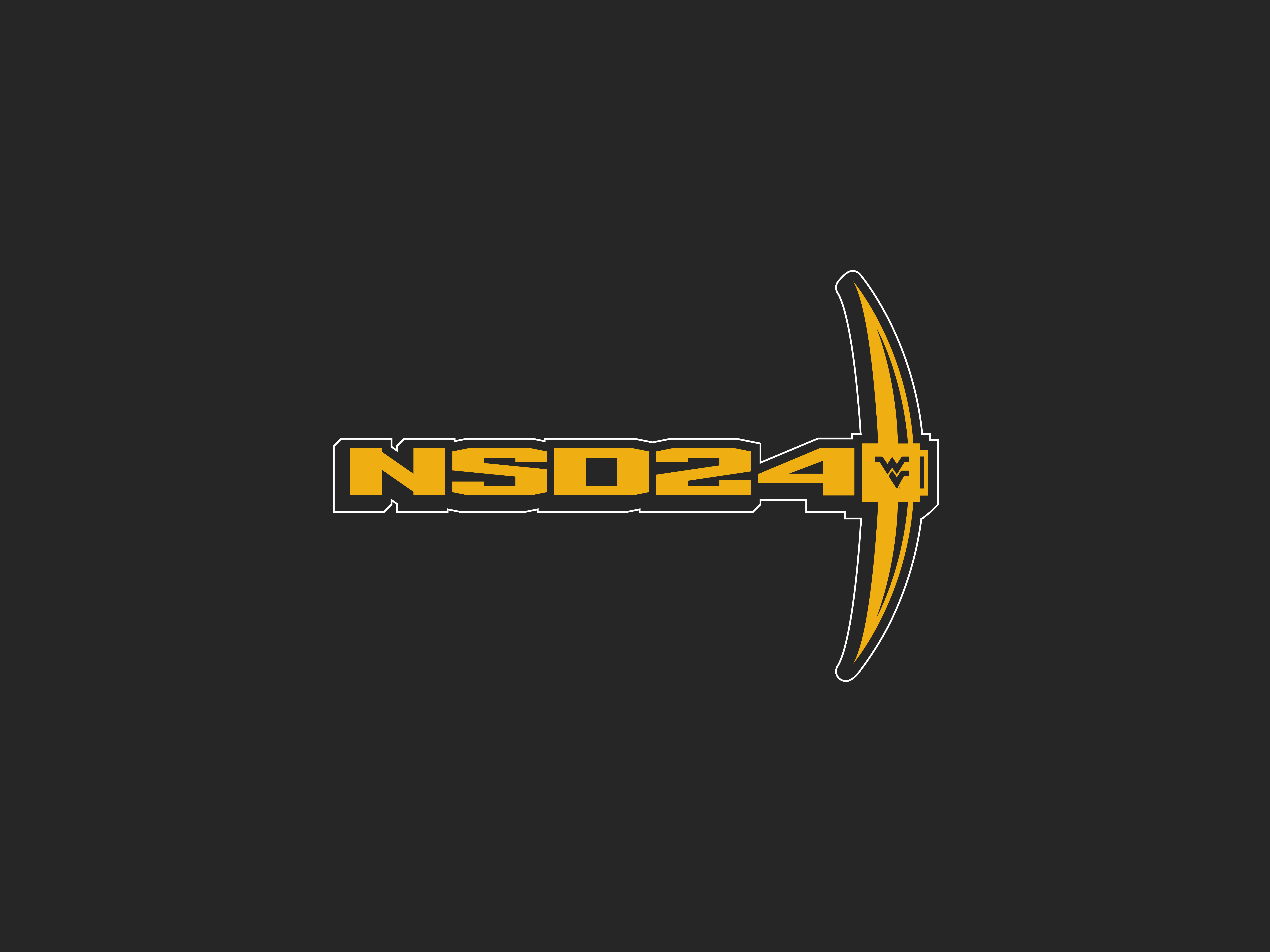 WVU Football NSD 2024 Logo graphic design logo