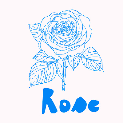 Artistic rose logo design abstract artistic background boho branding design floral illustration logo poster print wall art