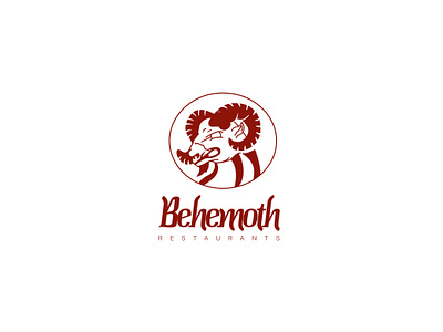 Behemoth Restaurant brand identity branding branding design icon icon design logo logo design