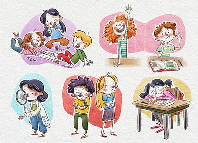 Children spot illustrations bookillustration childrensillustration design editoria educationalillustration illustration illustrazionescolastica libriperbambini