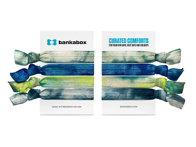 Packaging Design for Bankabox brand branding design graphic design hair ties identity lifestyle brand logo logo design packaging packaging design