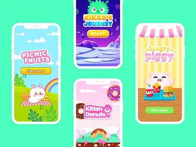 Minigames UI graphic design ui