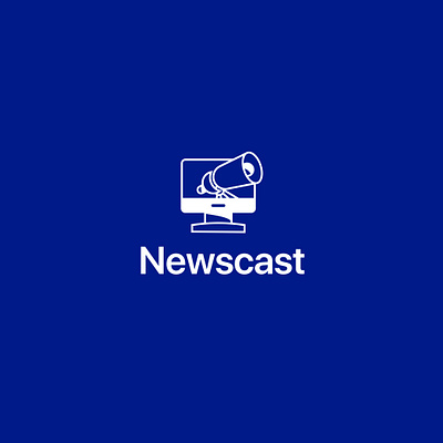 Newscast brand identity branding branding design camera icon logo logo design newascast news television