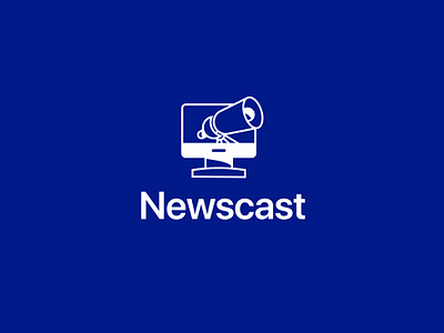 Newscast brand identity branding branding design camera icon logo logo design newascast news television