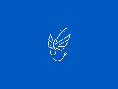 Paragon Logo angel brand identity branding branding design caduceus health healthcare icon logo logo design paragon vector