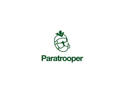 Paratrooper brand identity branding branding design icon logo logo design military parachute paratrooper soldier vector