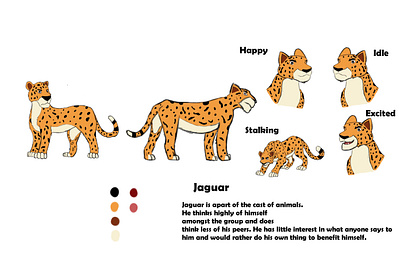 Character Sheets for Childeren's Book animals characters concept art graphic design