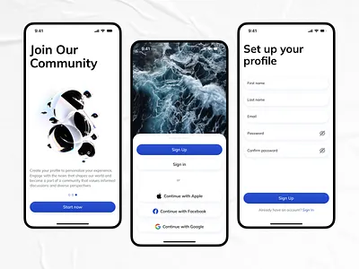 News digest mobile app design 3d article design digest graphic design grid illustration interface design minimalism mobile mobile application mobile design news onboarding save search tags ui ux