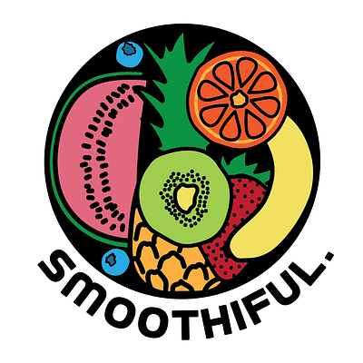 Smoothiful Exercise graphic design illustration logo