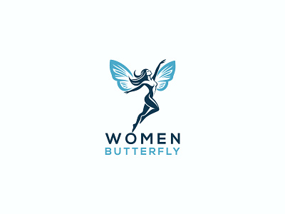 Women Butterfly Logo butterfly logo elegant feminine fly women girl logo massage medical meditation practice sexy spa spa logo top butterfly wellness women women beauty women butterfly women butterfly logo women logo womenly