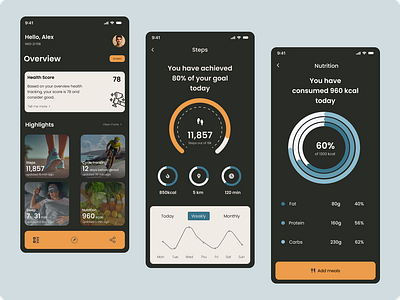 FitPulse graphic design ui