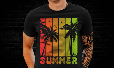 Summer beach t-shirt design summer t shirt design