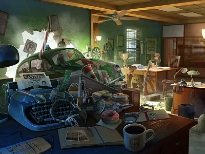 Game scene design game gan graphic design illustration scene