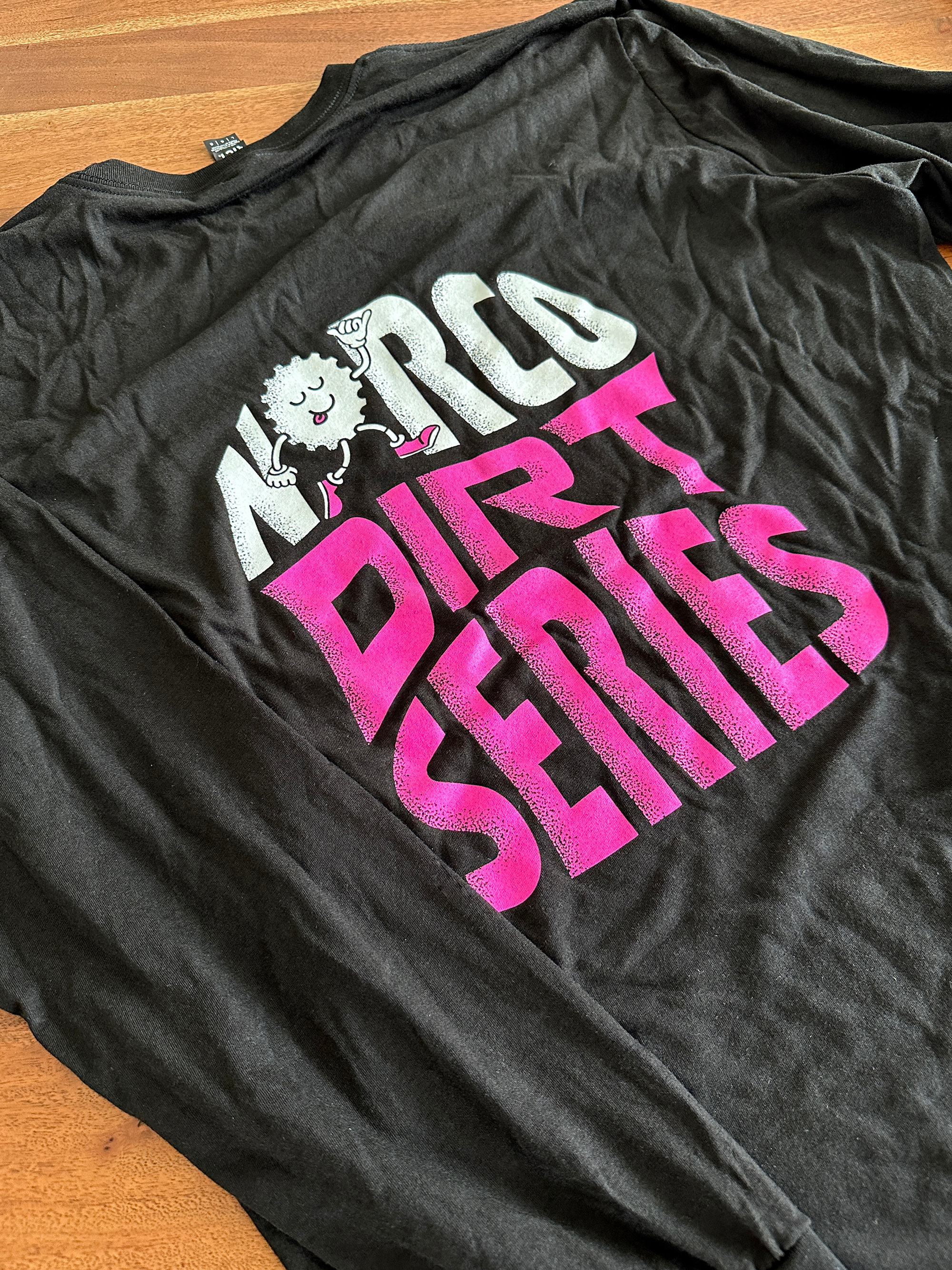 Norco Dirt Series: T-Shirt Design 5 panel bikes branding cap chainring character dirt series illustration lettering long sleeve mountain bike mountain biking mtb norco pink tshirt tshirt graphic type typographic