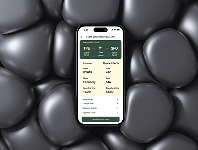 Daily UI Challenge: Boarding Pass graphic design ui