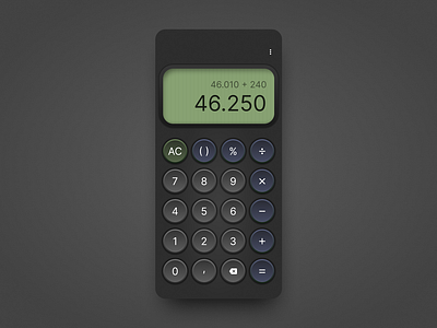 Calculator - UI Design calculator design math mobile mobile design ui ui design