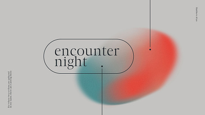 Encounter Night blue blurred christian church clean design encounter night fuzzy gradient grain jesus modern red