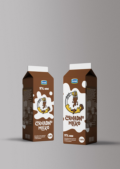 Imlek Label Design - Chocolate Milk chocolatemilk design graphic design illustration implek label labeldesign labels milk milkdesign project