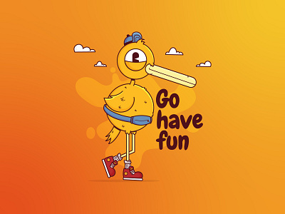 Go have fun! animation branding cartoon character characterdesign design doodle flat graphic design illustration illustrator logo mascotdesign motion graphics posterdesign ui vector