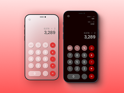 DailyUI 004 - Calculator app app design calculator calculator app dailyui dailyuichallenge design designer developer illustration iphone mobile phone swift ui