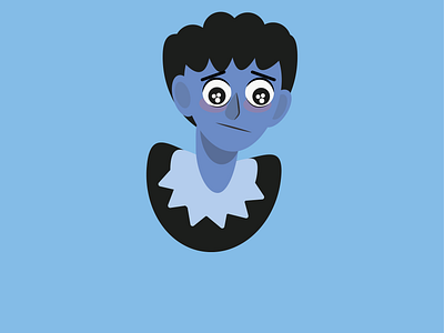 Tense Girl flat design graphic design gril illustration