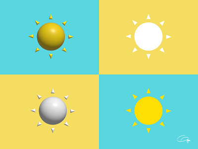 Sun 3D. Illustration. branding design graphic design illustration logo ui ux vector